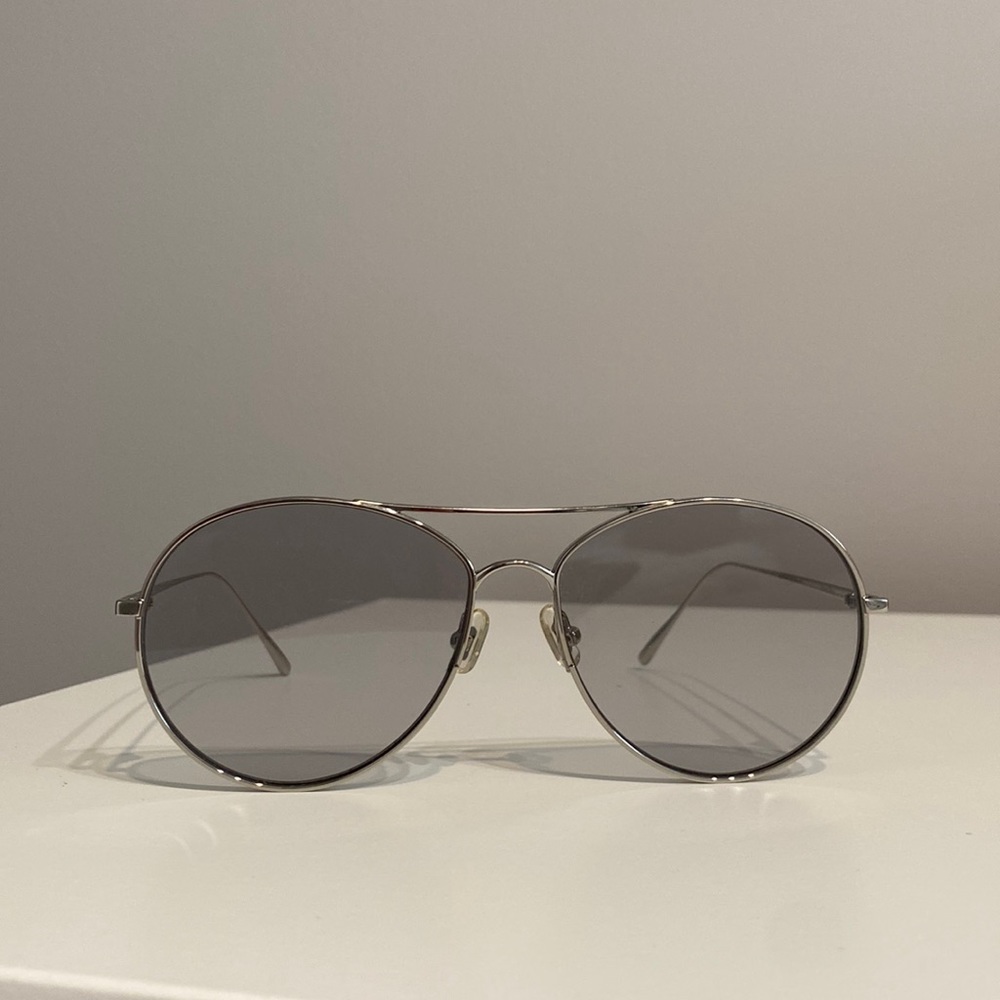 Gentle Monster unisex Silver and Grey Ranny Ring Sunglasses